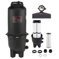 VEVOR Pool Cartridge Filter, 725 sq.ft², Swimming Pool Filter System 9510 - 21207 GPH, Large Spa Filtration Cleaning System with 2 in Outlet Fitting for In-Ground & Above Pools up to 317006 Gallons | VEVOR US