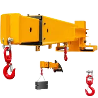 VEVOR Forklift Mobile Crane 6000lbs/3T Capacity, Forklift Crane Attachment 2 Hooks, Forklift Lifting Hoist with Truss Jib Boom, Forklift Extension, Forklift Boom Attachment Towing Handling Equipment | VEVOR US