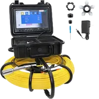 VEVOR Sewer Camera, 328ft/100m Cable, Waterproof IP68 Sewer Video Inspection Equipment, Drain Camera with 16 GB SD Card, DVR Function, 720P 9\” LCD Monitor, LED Lights | VEVOR US