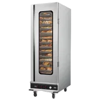 VEVOR Hot Box Food Warmer, 16-Tier Large Concession Warmer with Water Tray, Glass Single-door and Adjustable Shelves, Stainless Steel Food Warmer Cabinet, Ideal for Storing Pizza, Chicken, Restaurant | VEVOR US