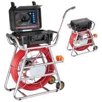 VEVOR Sewer Camera, 328 ft/100m, Self-Leveling Drain Camera with 10.1″ Touchscreen, 512Hz Transmitter & Distance Counter, IP67 Snake Plumbing Camera with Lights-12 LED, 32GB Card for Duct Pipe | VEVOR US