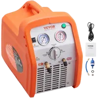 VEVOR 1 HP Refrigerant Recovery Machine - Dual Cylinder Portable AC Recovery Machine with High Pressure Protection 120V 60Hz Recovery Machine HVAC for Vapor Liquid Refrigerant, Car Air Conditioning | VEVOR US