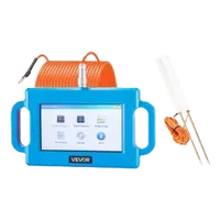 VEVOR Underground Water Detector, Up to 1640ft (500m) Pro Underground Water Detection Locator, 7″ Touchscreen Auto Mapping Well Detector Explorer with Multi-Frequency Measurement, 8GB Card, Carry Case | VEVOR US