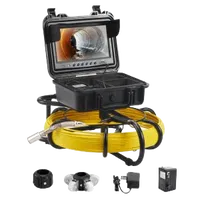 VEVOR Sewer Camera, 165 ft/50 m, 9″ Screen Pipeline Inspection Camera with DVR Function, Waterproof IP68 Camera with 12 Adjustable LEDs, with a 16 GB SD Card for Sewer Line, Home, Duct Drain Pipe Plum | VEVOR US