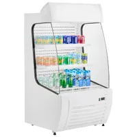 VEVOR Open Air Merchandiser, 2-Tier Shelving Commercial Refrigerator, Grab and Go Display Cooler Refrigerator with Air Curtain, LED Advertising Light, Fits for Restaurants, Stores, Office, 12.7cu.ft. | VEVOR US