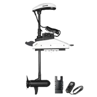 VEVOR Electric Trolling Motor, 55lbs Thrust with GPS, 10-Speed Bow Mounted Saltwater Outboard Boat Motor with Remote Control & LCD Battery Indicator, for Kayaks, Fishing Boats, 36-Inch Shaft | VEVOR US