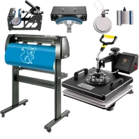 VEVOR 6 In 1 Mug Hat Heat Press & 28 Inch Vinyl Cutter Machine w/ Floor Stand | VEVOR US