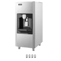 VEVOR Ice Dispenser, Ice Storage Bin with 180 Lbs Storage Capacity, 20 Lbs/Min Automatic Ice Dispensing with Crusher, Height Adjustable Feet, for Commercial Ice Maker Machine, Restaurant and Hotel | VEVOR US