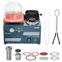 VEVOR Vacuum Investing Casting Machine with Melting Furnace, Convenient Oil Injection Port, Precision Pressure Gauge, All-in-One Machine for Casting Jewelry and Melting Scrap, Silver, Gold, Copper | VEVOR US