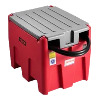 VEVOR Portable Diesel & Gasoline Tank, 58 Gallon, 10 GPM Flow Rate, Diesel Fuel Tank with 12V Electric Transfer Pump, 13.1ft Hose, Auto Fueling Nozzle, Transfer Tank for Easy Fuel Transportation, Red | VEVOR US