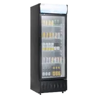 VEVOR Commercial Merchandiser Refrigerator, 9.7 Cu.Ft / 275L Beverage Refrigerator Cooler Merchandiser, Glass Door Display Refrigerator Upright Fridge with 4 Adjustable Shelves, Customizable Lightbox | VEVOR US
