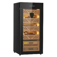 VEVOR Electric Humidor, 105L, 1000 Counts Electric Cigar Humidor Cabinet with Compressor Cooling, Constant Humidity & Temperature Control, Spanish Cedar Wood Shelves & Drawers, 4 Layers, for Household | VEVOR US