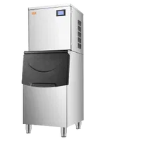 VEVOR Commercial Ice Maker Machine, 400LBS/24H Ice Making Machine with 250LBS Large Storage Bin, Auto Self-Cleaning Ice Maker Machine with Touchscreen for Bar Cafe Restaurant Business Commercial | VEVOR US