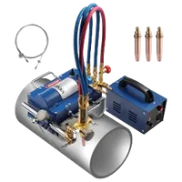 VEVOR Electromagnetic Gas Pipe Cutting Machine, 2″-30″/Min Automatic Pipe Beveler for 0.2″-4″ Thick Tube, Features 3 Tips & Adjustable Angles, Torch Burner Beveler, Magnetic Gas Machine 110V CG2-11C | VEVOR US