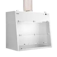 VEVOR Ducted Fume Hood, 19.69 x 41.54 x 27.56 inch Working Area, Lab Fume Hood with LED Light and G1 Pre-Filter, Exhaust Equipment for Laboratory Fume Control and Pharmaceutical Compounding, White | VEVOR US