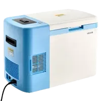 VEVOR Ultra Low Temperature Freezer, 25 L, −40 ℉ to −123 ℉ Adjustable Temp Range, with Digital Display, 304 Stainless Steel Liner, Portable Low Temperature Lab Freezer for Laboratory Samples Storage | VEVOR US