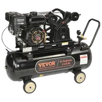 VEVOR 7HP Gas Powered Air Compressor, 21 Gallon Horizontal Air Compressor Tank, 9CFM@115PSI Gas Driven Piston Pump Air Compressed System with 115PSI Max Pressure for Construction Sites Workshop | VEVOR US