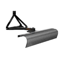 VEVOR Tow Behind Dethatcher, 72-inch Tow Dethatcher with 36 Steel Tines, 3-Point Lawn Dethatcher Rake with Attachments for Tractor, Landscape Rake for Garden, Farm, Grass | VEVOR US