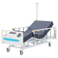 VEVOR Premium 3 Function Full Electric Hospital Bed, ICU Electric Medical Bed with Mattress & IV Pole, Handheld Controller and 5-Inch Locking Casters for Home Hospital Use, 440LBS Loading | VEVOR US