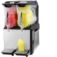 VEVOR 110V Slushy Machine 20L Double Bowl Margarita Frozen Drink Maker 900W Automatic Clean Day and Night Modes for Supermarkets Cafes Restaurants Snack Bars Commercial Use | VEVOR US