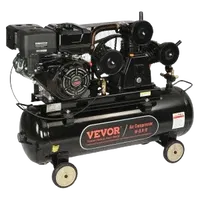 VEVOR 15HP Gas Powered Air Compressor, 30 Gallon Horizontal Air Compressor Tank, 33CFM@115PSI Gas Driven Piston Pump Air Compressed System with 115PSI Max Pressure for Construction Sites Workshop | VEVOR US