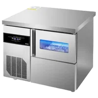 VEVOR Commercial Ice Maker Machine, 132 lbs/24H Stainless Steel Ice Machine with Worktop, 30 lbs Ice Storage Bin & Touch Screen, Self-Cleaning Freestanding Ice Making for Home Bar Restaurant Kitchen | VEVOR US