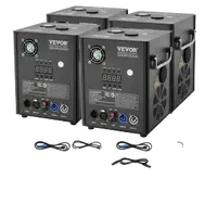 VEVOR Cold Spark Machine, 4 Pack 500W Output Fireworks Controllers, 6.6-13ft Adjustable Height, with Advanced DMX System,LED Screen,Portable Handle, Aluminum Alloy for Stage DJ Wedding Event,Party | VEVOR US