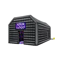 VEVOR Inflatable Nightclub, 26.2 x 19.7 x 13.1 Ft, Blow up Party Tent with Disco Lights & 1100W Blower, Large Inflatable Night Club Tent for Adults, Inflatable House Cube for Wedding Birthday Black | VEVOR US