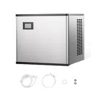 VEVOR Commercial Ice Maker Machine 300 lbs/24 h, 20 Inch Stainless Steel Industrial Ice Machine, Self-Cleaning and Scheduled Ice Making, Modular Ice Cube Machine for Restaurant Hotel - Head Only | VEVOR US