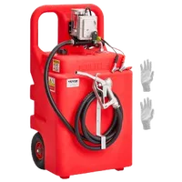 VEVOR Fuel Caddy, 32 Gallon, Portable Fuel Tank with 12V DC 15 GPM Electric Fuel Transfer Pump, 13 ft Delivery Hose & Aluminum Alloy Manual Nozzle, Gas Caddy for Motorboats, ATVs, Diesel & Gasoline | VEVOR US