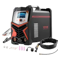 VEVOR TIG Welder, 225A 6-In-1 Aluminum Welding Machine (Large LED Display)- AC TIG/DC TIG/AC Pulse TIG/DC Pulse TIG/Spot TIG/MMA(Stick), 110&220V Dual Voltage Electric Welder with IGBT Inverter | VEVOR US