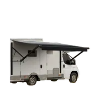 VEVOR Motorized RV Awning Complete Kit, 18′ Retractable Awning with Aluminum Alloy Frame, Outdoor Trailer Awning, Fit for Most RVs(Black Fade) | VEVOR US