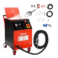 VEVOR Dry Ice Blasting Machine, 11LBS (5KG) Capacity Dry Ice Cleaning Machine with 4 Nozzles, Adjustable Pressure & Dry Ice Amount, Movable Blaster Cleaner for Automotive Ship Aviation Chemical, 120V | VEVOR US