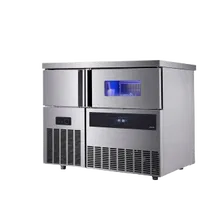 VEVOR Commercial Ice Maker Machine, 330 lbs/24H Stainless Steel Ice Machine with Worktop, 88 lbs Storage & 144 Cubes/Cycle, Self-Cleaning Freestanding Ice-Making for Home Bar Office Restaurant Kitchen | VEVOR US