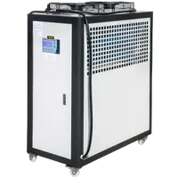 VEVOR Air Cooled Water Chiller 5 Ton Portable, 5Hp 53L Tank Industrial Chiller, Finned Condenser w/Micro-Computer Control, 15KW Cooling Capacity Stainless Steel Tank Chiller Machine for Cooling Water | VEVOR US