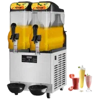 VEVOR Commercial Slushy Machine, 24L/6.4Gal Stainless Steel Margarita Smoothie Frozen Drink Maker, 100Cup Margarita Wine Smoothies Maker, 640W Slushie Machine for Home Party Restaurants Cafe Bars Use | VEVOR US