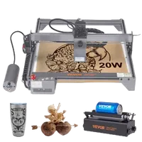 VEVOR Laser Engraver, 20W Output Laser Engraving Machine, 15.7″ x 15.7″ Large Working Area, 10000mm/min Movement Speed, Compressed Spot with Rotary Roller, Laser Cutter for Wood, Certain Metal | VEVOR US