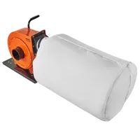 VEVOR Dust Collector, 1HP 537 CFM Air Flow, Rolling Dust Collector with 21-Gallon Dust Collection Bag, 2.5 Micron Bag Filtration, Industrial Workshop Mobile Wood Dust Container with Handle and Wheels | VEVOR US