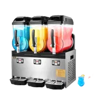 VEVOR Commercial Slushy Machine, 12Lx3 Triple Tank Frozen Drink Machine, 144 Cups Stainless Steel Margarita Smoothie Frozen Drink Maker, Slushie Maker for Home Party Restaurants Cafe Bars | VEVOR US