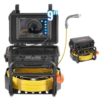 VEVOR Sewer Camera, 230 ft/70m, Self-Leveling Drain Camera with 512Hz Transmitter, Distance Counter, 9″ Screen 1080P HD Snake Plumbing Camera with Light-12 LED & 32GB Card for Duct Pipe | VEVOR US