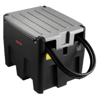 VEVOR Portable Diesel Tank, 58 Gallon Capacity & 10 GPM Flow Rate, Fuel Tank with 12V Electric Transfer Pump and 13.1ft Rubber Hose, PE Diesel Transfer Tanks for Easy Fuel Transportation, Black | VEVOR US