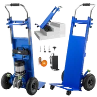 VEVOR Electric Stair Climbing Dolly, 880lbs Electric Stair Climbing Hand Trucks with 157.5in Rope & Extendable Handle, Heavy Duty Stair Climber for Warehouse Logistics, Moving Furniture(Blue) | VEVOR US