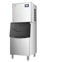 VEVOR Commercial Ice Maker Machine, 360LBS/24H Ice Making Machine with 250LBS Large Storage Bin, Auto Self-Cleaning Ice Maker Machine with Touchscreen for Bar Cafe Restaurant Business Commercial | VEVOR US