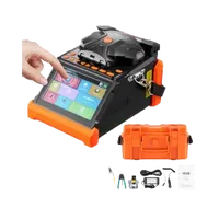 VEVOR Fiber Fusion Splicer 6 Motors, Core & Clad Alignment Fibers Optic Splicer with 6s Fast Splicing and 13s Heating, 5″ Touch Screen, 3 in 1 Fiber Holder, 7800mAh Battery for SM MM DS NZDS Fibers | VEVOR US