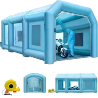 VEVOR Inflatable Paint Booth 29.5x19.7x13 ft Spray Paint Booth, Powerful 1100W+350W Blowers Inflatable Spray Booth with Air Filter System, Car Paint Booth for Car Parking Tent Workstation | VEVOR US