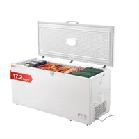 VEVOR Chest Freezer, 17 Cu.ft Freestanding Top Open Door Commercial Chest Freezers, Large Deep Freezer with 4 Removable Baskets, Locking Lid, Adjustable Temp for -18.4℉-10.4℉/32℉ to 50℉, LED Lighting, 6 Wheels | VEVOR US