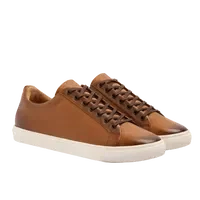 Men's Premier Low Top In Toffee Tan Leather - Thursday Boots
