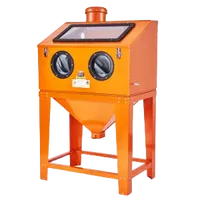 VEVOR 90 Gallon Sandblasting Cabinet with 1.8 Gallon Dust Collection System, 40-120PSI Sand Blasting Cabinet with Stand, Heavy Duty Sand Blaster with Blasting Gun & 4 Nozzles for Paint, Rust Removal | VEVOR US