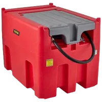 VEVOR Portable Diesel Tank, 116 Gallon Capacity & 10 GPM Flow Rate, Diesel Fuel Tank with 12V Electric Transfer Pump and 13.1ft Rubber Hose, PE Diesel Transfer Tank for Easy Fuel Transportation, Red | VEVOR US