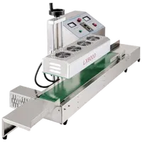 VEVOR LX-6000 Induction Bottle Sealer Cap Diameter 20-80mm Induction Sealing Machine Continuous Induction Sealer Heat Induction Sealing Machine for Height 80-300mm Bottles | VEVOR US